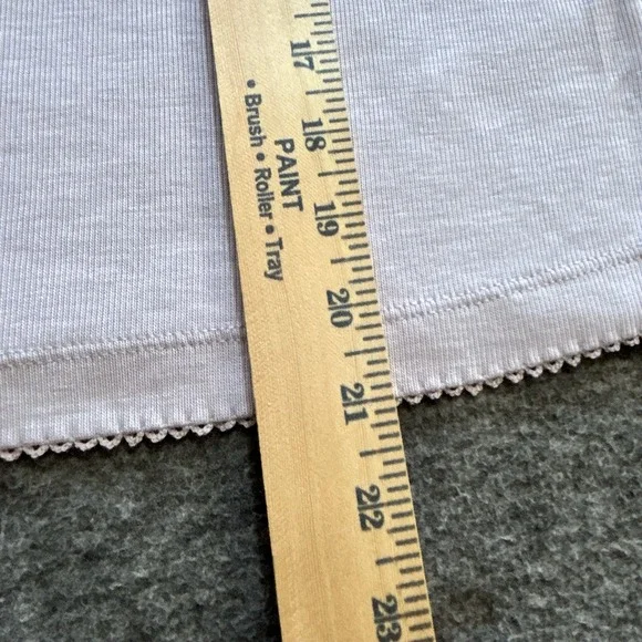 Joie Tank Top Women's L Lace Trim Ribbed Light Purple Coquette - Picture 5 of 9